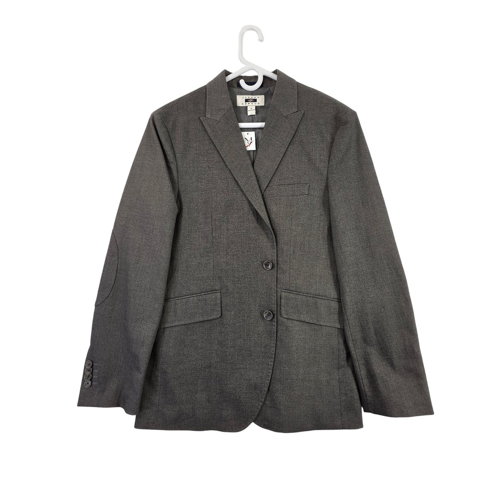 Joseph Abboud Grey Sport Coat Men's S NWT Cotton Blend Blazer Elbow Patches